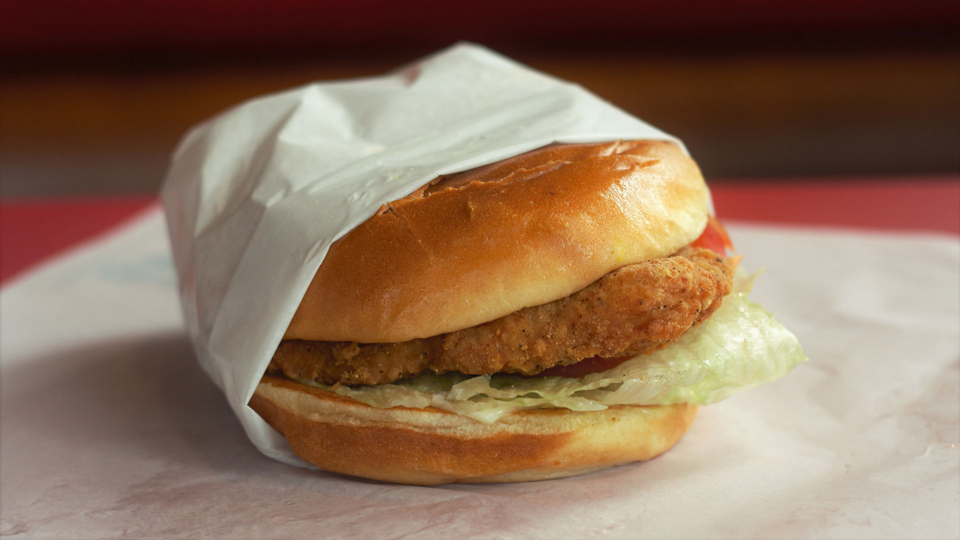 6. The big chicken fillet sandwich at Hardee's
